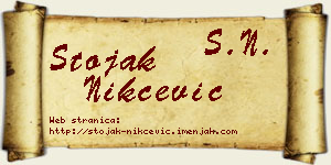 Stojak Nikčević vizit kartica